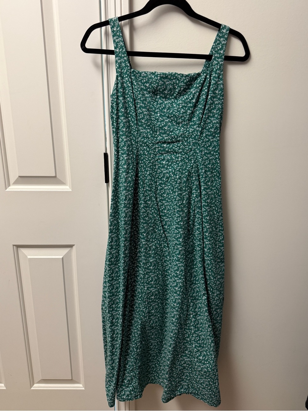 Abercrombie & Fitch Fit & Flare Stretch Midi Dress